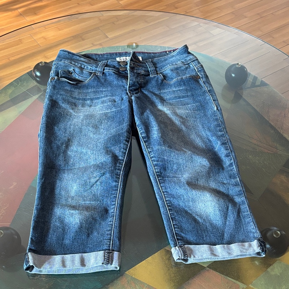 Royalty For Me Dark Blue Ankle Jeans